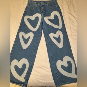 SHEIN Heart Jeans